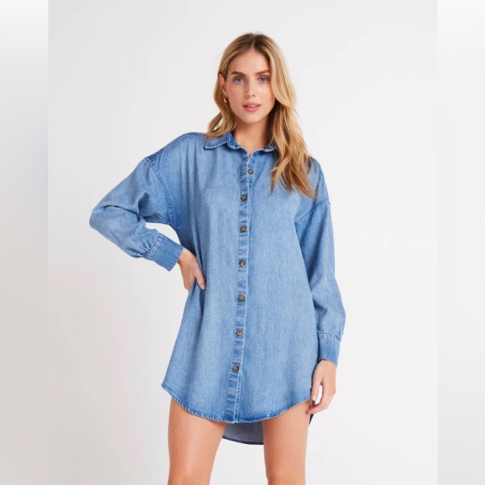 Button Front Shirt Dress